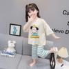 Pijamas de Verano para Niñas Algodón Puro Delgadas 2025 Nuevo Conjunto de Ropa para el Hogar para Niños Modal Bebé Niñita