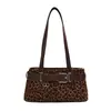 Bolso Casual de Gran Capacidad con Estampado de Leopardo para Mujer 2026 Nuevo Otoño/Invierno Retro Versátil Bolso de Hombro Único Bolso Tote para el Trabajo