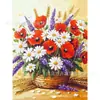 Pintura de Diamantes DIY Flor Pintada a Mano Girasol Diamantes Redondos Diamantes Completos Venta Caliente Transfronteriza Pintura Decorativa de Interior Fabricante Mayorista