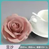 Cabeça de Flor Rosa Diâmetro 9cm Acessórios de Flor Artificial Flor Eterna Flor de Seda Fabricante de Flores Buquê Artificial Flor Seca Haste Única
