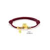 Pulsera Roja para el Año del Caballo, Plata Pura 999, Buena Suerte y Riqueza, Regalo de Año Nuevo, Pulsera Hecha a Mano de Hilo Rojo