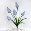 5 capullos de tulipán artificiales, ramo de flores artificiales para bodas, decoración de flores artificiales de seda de alta gama para sala de estar