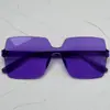 Novos Óculos de Sol Sem Aro Peça Única Cor Jelly Transparente para Homens, Fotografia de Rua de Celebridade da Internet, Formato Côncavo Retrô, Óculos de Sol Modernos para Mulheres