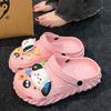 Zapatos de Cueva de Suela Gruesa para Mujer Verano para Exterior 2025 Nuevas Sandalias de Playa Antideslizantes Tacón Aumentado Pantuflas de Eva