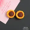 Pequena margarida girassol girassol resina acessórios cola creme diy charms Crocs adesivos de geladeira acessórios de cabelo decorações