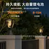 Luz solar para jardín, luz de poste impermeable para exteriores, luz para césped, luz de pared, luz de montaje en suelo, serie cubo LED retro