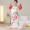 Pijamas para Niños Otoño e Invierno Franela Camisón para Niñas Dulce y Lindo Dibujos Animados Casual Cálido Pequeño, Mediano y Grande Camisón para Niños