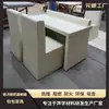 Mesas y Sillas Acolchadas Suaves para la Sala de Interrogatorios, Mesa de Conversación, Mesa de Interrogatorios, Mesas y Sillas para la Sala de Preguntas, Mesas y Sillas Acolchadas Suaves Anticolisión para la Sala del Interrogado