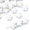 Patrón de Flor de Cinco Pétalos Colorido Difuminado Cuentas Cerámicas Gorditas Accesorios para Joyería DIY Collar Pulsera Cuentas Sueltas