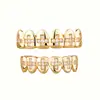Accesorios para Rap Transfronterizos de Amazon Punto de Cruz con Diamantes Redondos Tirantes Dientes de Oro Grandes Grillz Joyería Dental