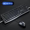 Teclado y ratón con cable AULA AC101Pro, aptos para ordenadores portátiles, de escritorio y entrega de teclado y ratón.