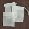 Saquinho de Chá, Saquinho de Temperos, Saquinho de Medicina Tradicional Chinesa, Calça de Tecido Não Tecido com Bolso com Aba e Cordão, Saquinho de Chá, Saquinho Filtro Descartável para Decocção e Resíduos
