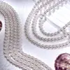 Perlas de imitación de agua dulce de alto brillo y colores vivos, perlas redondas de imitación Swarovski, cuentas sueltas para materiales de pulseras, collares y pendientes hechos a mano para DIY