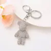 Chaveiro de Urso com Strass Criativo Boneca de Desenho Animado Japonesa e Coreana Fofa Celebridade da Internet Porta-Chaves de Carro Pingente de Bolsa com Strass