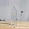 Jarrón de vidrio transparente colorido, hidropónico, para decoración del hogar, con boca pequeña, ideal para bodas y eventos.