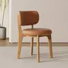 Silla de Comedor de Madera Maciza Estilo Nórdico Italiano para el Hogar Restaurante Silla Simple Moderna con Respaldo Cafetería Restaurante Hotel Silla de Ocio