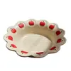 Conjunto de tigela e prato foscos pintados à mão estilo Ins, pratos de cerâmica de alto valor, tigelas para uso doméstico, tigelas de sopa, tigelas de ramen, pratos de jantar, louças
