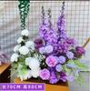 Arreglos Florales Morados para Decoraciones de Escenario y Pasillo de Boda, Arreglos de Flores de Seda para Piso, Artículos Especiales para Fondos de Boda, Flores Artificiales