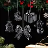Decoraciones Navideñas de Cristal, Adornos Transparentes para Árbol de Navidad, Accesorios Festivos para Decoración del Hogar/Centro Comercial, Venta al por Mayor por Fabricante
