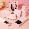 Caja de Empaque para Joyería Rosa con Patrón Yunxuan, Caja de Joyería de Alto Nivel Tipo Cajón, Caja de Empaque Deslizable para Joyería al por Mayor en Stock