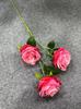 Rosa diamante de 3 cabezas nueva Boda Floral Hotel hogar sala de estar mesa de comedor arreglo floral flor de seda comercio exterior flor artificial