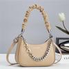 Bolsa Feminina Shichen Simples Casual Padrão Lichia Bolsa Meia-Lua 2026 Nova Tendência Cor Color-Block Bolsa de Ombro Único Transversal Tendência