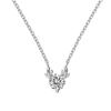 Luz de Navidad Lujo Plata de Ley S925 Aretes Collar Mujer Exquisito Diseño Astas Embalaje de Regalo Joyería Moderna y Elegante