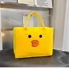 Bolsa de Almacenamiento de Fieltro de Gran Capacidad Estilo Dibujos Animados Bolso de Mano para Viaje Conveniente para Transportar Bolsas de Regalo para Niños Venta al por Mayor