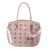 Bolso Cubo de Mano de Alta Gama de Moda para Mujer 2025 Primavera y Verano Nuevo Bolso de Hombro Estampado para el Trabajo y los Viajes Bolso de Mujer