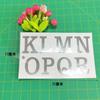Adesivo de letra prateado brilhante para atacado, decoração de presente, material de papelaria, suprimentos de escritório, adesivo de letra DIY, adesivos instantâneos