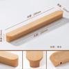 Tirador de Cajón de Hongo de Madera Log Japonés Redondo Madera Agujero Único Gabinete Puerta de Armario de Madera Habitación Infantil Tirador de Madera Maciza