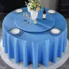Toalha de Mesa de Hotel Impermeável, à Prova de Óleo, Resistente ao Calor, Toalha de Mesa Sem Lavagem, Tapete de Mesa de Jantar, Mesa Redonda Grande de Restaurante, Toalha de Mesa Especial para Banquetes de Hotel