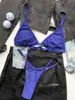 Estilo Nuevo Europeo y Americano Bikini de Corazón Pequeño Sexy Triángulo Dividido Traje de Baño Venta al por Mayor Transfronteriza Conjunto de Traje de Baño para Mujer