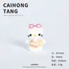 Muñeca de Bikini de Hello Kitty de Sanrio de Dibujos Animados de Resina, Accesorio DIY Más Vendido, Adorno Creativo de Escritorio