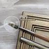 Pincel de Unhas de Madeira de Nogueira de Alto Padrão Estilo Principal Hua, Pincel para Aquarela, Pincel para Pintura Degradê, Pincel para Desenho de Linhas