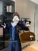 Traje Estilo Preppy Coreano para Mujer, Top Cárdigan de Punto de Nicho, Falda Plisada de Otoño, Conjunto de Dos Piezas