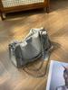 Nicho plissado nuvem bolsa axilas bolsa feminina 2024 novo viajante bolsa de ombro de couro macio mensageiro portátil bolsa retrô bolsa