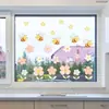 D22813 Múltiples Modelos de la Serie Flor de Abeja de Viento Ns Pegatinas Electrostáticas para Ventana para Decoración de Vidrio de Tienda y Hogar, Visibles por Ambos Lados