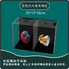 Acuario de Acrílico Acuario para Pez Betta Tailandés Tanque Nacional para Betta Acuario Pequeño de Escritorio Aislamiento Acuario Pequeño para Paisajismo del Hogar