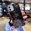 Capa Transparente Macia com Glitter para Celular 16Pro/X/16E Feminina Adequada para Butterfly Apple 12/17Promax/8