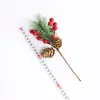 Transfronterizo para Navidad botella de aromaterapia corte de escritorio decoraciones navideñas PVC rojo simulación de aguja de pino árbol de Navidad