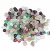 Cristal de Fluorita de Color Natural Piedra Pulida Semipreciosa Piedra de Energía para Meditación Tesoros de Buda Siete Colores Ágata de Xizang al por Mayor