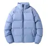 Jaqueta de algodão de inverno transfronteiriça para homens, estilo Hong Kong, gola alta, casaco de algodão espesso, corte solto, estilo coreano, moderno, minimalista, jaqueta puffer inspirada na juventude