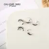 Mini Joias de Liga Metálica Estrela de Cinco Pontas Lua para Nail Art Populares Dourado e Prateado Estéreo DIY Acessórios Pequenos Usáveis para Nail Art
