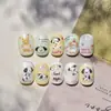 Tomoni Pegatina Texturizada para Arte de Uñas Ins Súper Linda Papelería de Dibujos Animados Arte para Teléfono Móvil Pegatina para Uñas Oso Cachorro Mezclado