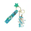 Llavero de Muñeca Tridimensional de Caballo Arcoíris Creativo de Dibujos Animados Colgante Lindo para Bolso de Niñas Llavero de Coche Pequeño Regalo