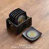 Nuevos Posavasos para Tazas de Té Esmaltados Estilo Chino para Uso Doméstico, Antideslizantes y Aislantes del Calor, Juego de Seis, Venta al por Mayor