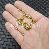 Cuentas de ábaco de aleación galvanizada Cuentas espaciadoras doradas diy pulsera collar accesorios de joyería cuentas hechas a mano