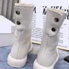 Botas de invierno planas estilo Martin para comercio exterior transfronterizo, botas nuevas de algodón para mujer, botas de nieve de doble uso, botines cortos de felpa y engrosados para mujer
