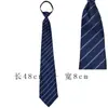Gravata Borboleta Preta para Mulheres com Zíper, Decoração de Camisa Preguiçosa Sem Nó, Estilo JK Japonês, Longa e Curta, Estilo Universitário, Amarrada à Mão por Estudantes, Masculina
